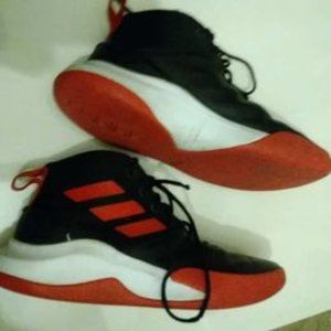 Adidas Black 7 Red Basketball Shoes Sz 10